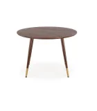 ROUND TABLE DOMENICO, TOP - WALNUT, LEGS - WALNUT / GOLD order